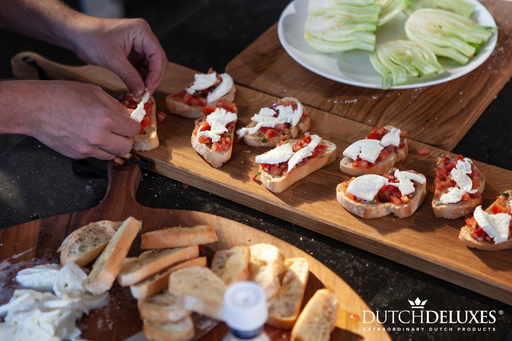 Dutchdeluxes - XL - Slim fit - Breadboard - Cutting board - Serving board - Oak - Brown