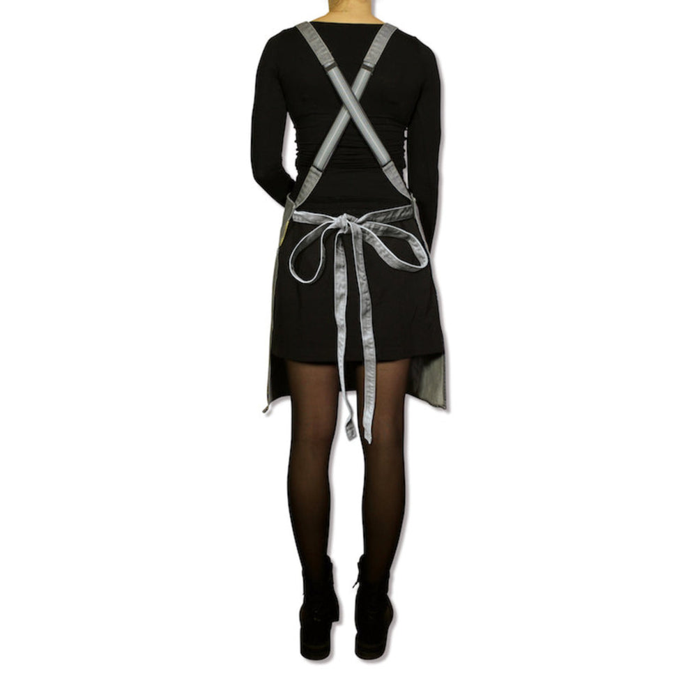 Dutchdeluxes - Handcrafted - Hospitality - Kitchen apron - Suspender Style - Denim - Easy wear - Gray