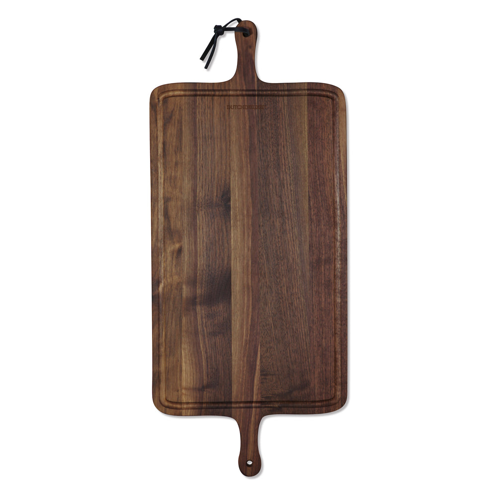 Dutchdeluxes - Handcrafted - XL - Barbecue - BBQ - Serving board - Cutting board - Walnut wood - Brown