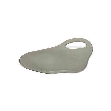 Organic Lola Board Plate, Ceramic - Warm Grey