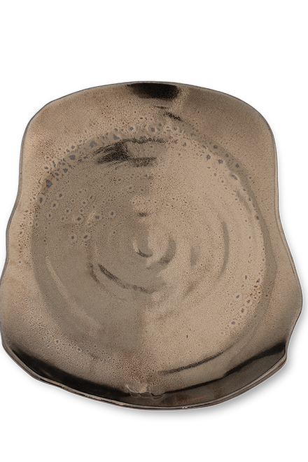 Dutchdeluxes XL - Set of 2 - Ceramic - Luxury serving underplate - 33.5x28 cm - Bronze