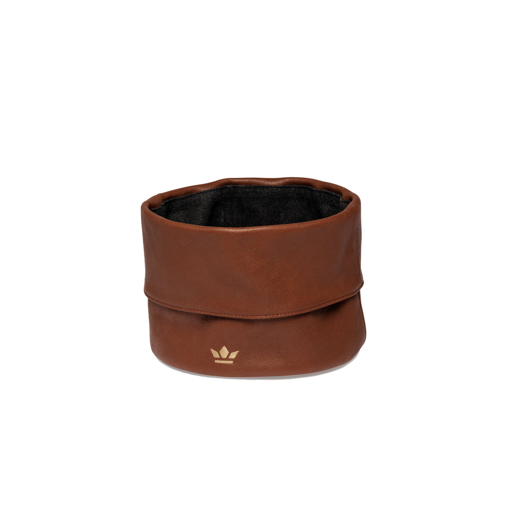 Dutchdeluxes - Luxury - Leather - Bread basket - Stylish - Stain- and water-resistant coating - Cognac