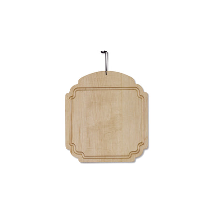 Dutchdeluxes - Luxe - Esdoorn - Serveerplank - Snijplank - Ontbijtbord - Wit beige