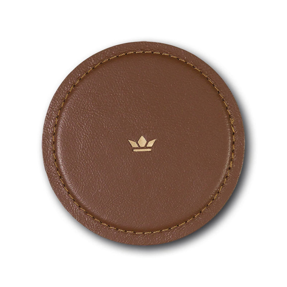 Dutchdeluxes - Handmade - Leather - Coaster - Water-resistant - Brown