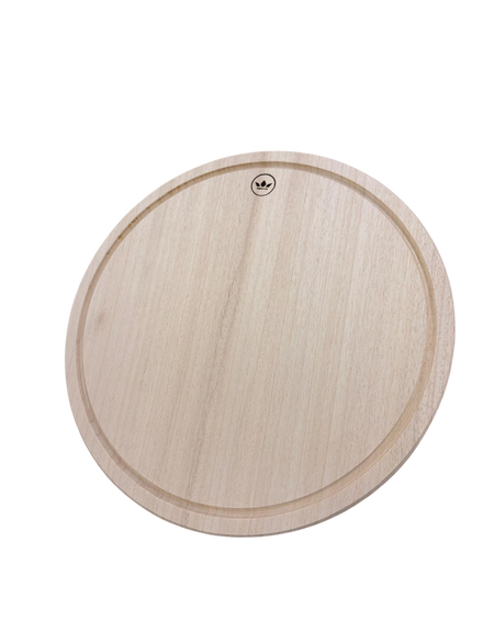 PRE-ORDER (delivery Jan 2026) HORECA Patagonia Dishwasher safe 100% wooden cutting and presentation board - Round