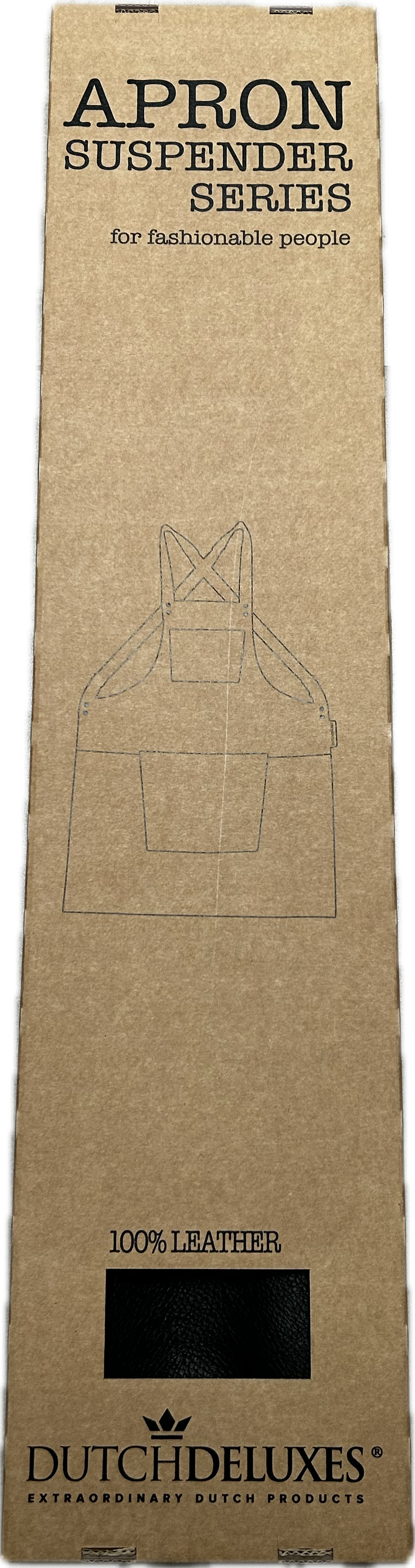 Dutchdeluxes Apron - Handmade - With straps - Unique - Hospitality - Grey
