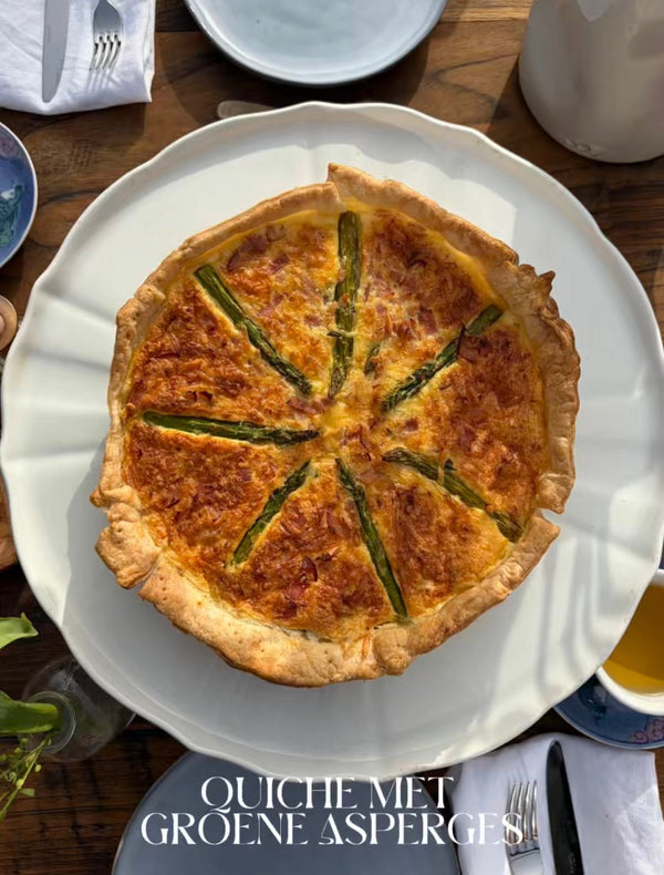QUICHE WITH GREEN ASPARAGUS