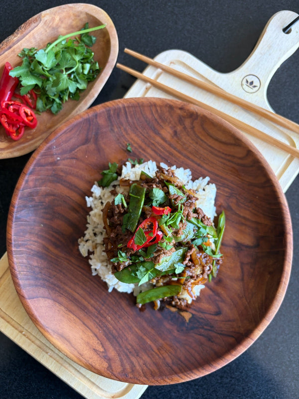 THAI STIR-FRY WITH GROUND BEEF