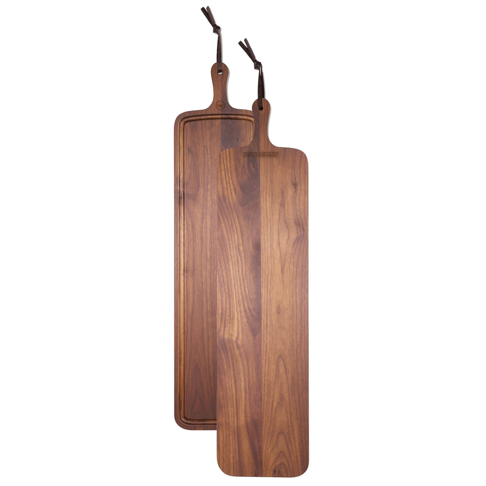 Dutchdeluxes - XL slim fit - Solid walnut - Breadboard - Cutting board - Serving board - 19x70 cm - Brown