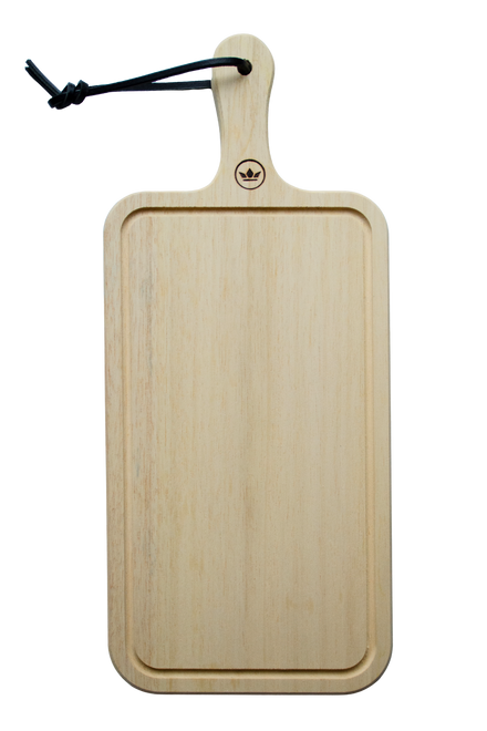 HORECA Spülmaschinenfestes Schneide- und Präsentationsbrett aus 100 % Holz – Rechteckig – Mit Griff