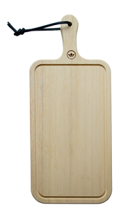 HORECA Spülmaschinenfestes Schneide- und Präsentationsbrett aus 100 % Holz – Rechteckig – Mit Griff