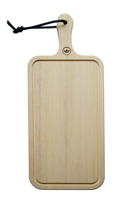 HORECA Spülmaschinenfestes Schneide- und Präsentationsbrett aus 100 % Holz – Rechteckig – Mit Griff