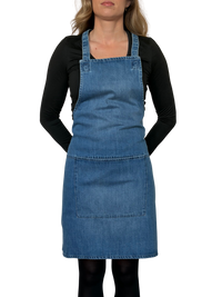 Dutchdeluxes Schürze - Handgefertigt - Mit Hosenträgern - Einzigartig - Gastfreundschaft - Hellblau