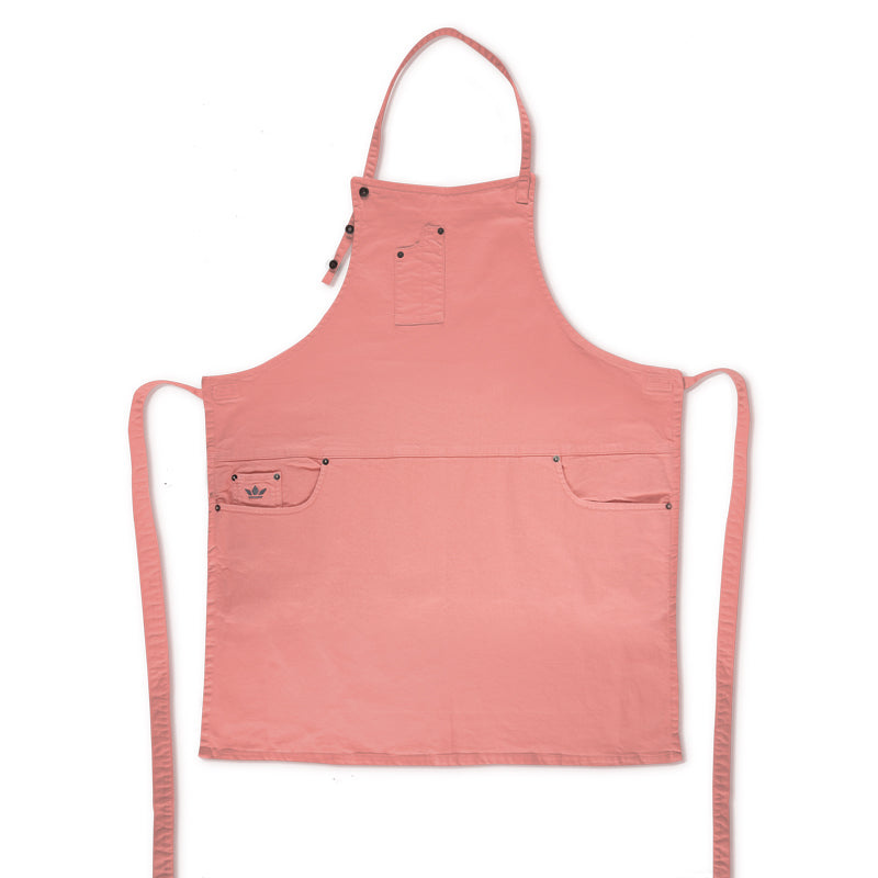Dutchdeluxes - Denim - Barbecue - BBQ - Tablier - Cuisine - Jeans Indigo - 5 poches - Rose