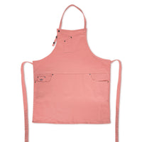 Dutchdeluxes - Denim - Barbecue - BBQ - Tablier - Cuisine - Jeans Indigo - 5 poches - Rose