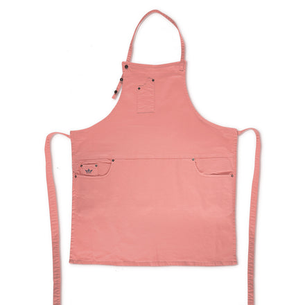 Dutchdeluxes - Denim - Barbecue - BBQ - Tablier - Cuisine - Jeans Indigo - 5 poches - Rose