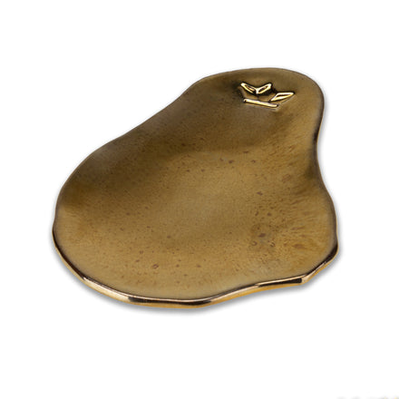 Dutchdeluxes - Appetizer Plate - Spoon rest - 1 Piece - Platinum