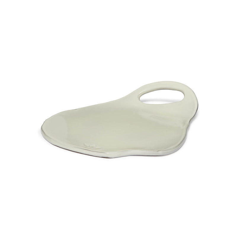Dutchdeluxes – Plat de service en céramique de haute qualité – Lola Blanc – 1 pièce