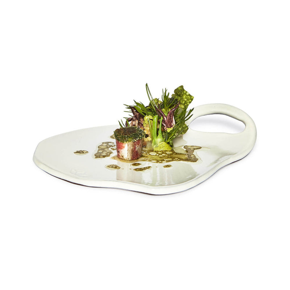 Dutchdeluxes - Luxe - Keramiek - Hittebestendig - Bord Ted - Slijtvast - Wit