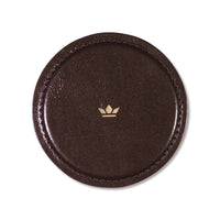 Dutchdeluxes Coaster, Set of 4 - Metallic Bronze & Gold Sparkles