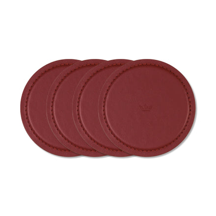 Dutchdeluxes - Luxus - Untersetzer - Wasserfest - Leder - 4 Stück - Pearly Rose