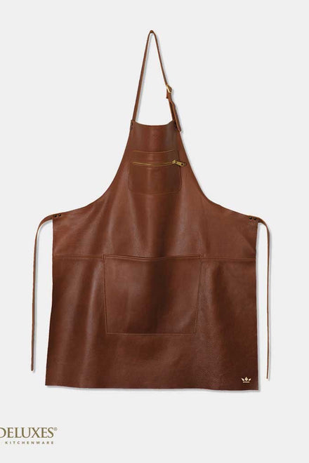 Zipper Style Apron - Classic Brown