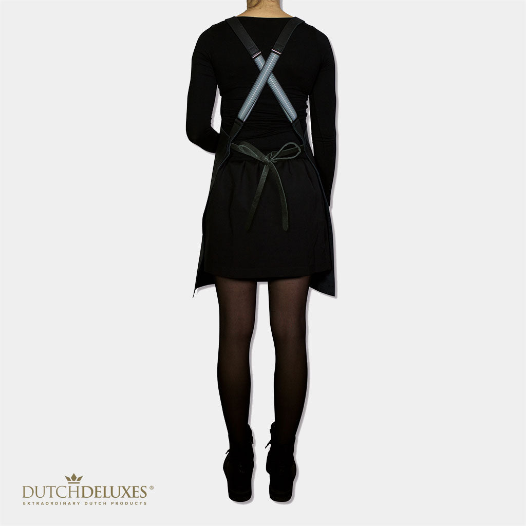 Dutchdeluxes - Luxury barbecue apron in full-grain Leather - With Susp