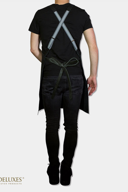 Suspender Style Apron - Black