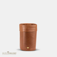 Dutchdeluxes - Handgemaakt - Luxe - Wijnkoeler - Leer - Juiste temperatuur - Bruin