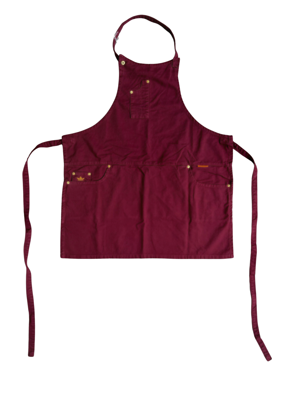 Dutchdeluxes - Denim - Barbecue - BBQ - Schürze - Küche - Indigo Jeans - 5 Taschen - Aubergine