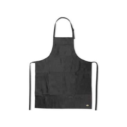 Dutchdeluxes - Cuir - Tablier de barbecue - BBQ - Résistant à la chaleur - Fait main - Noir