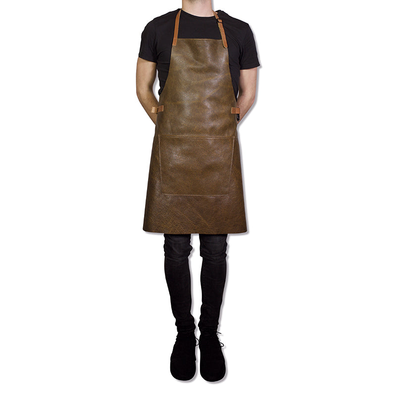 BBQ Style Apron - Vintage Brown