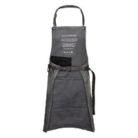 Dutchdeluxes - Leer - Hoogwaardig - Uniek - Barbecue - BBQ - Schort - Karabijnhaken - Distressed Denim Grey - Lichtgrijs