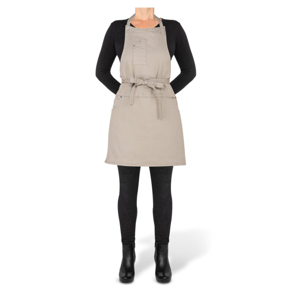 Dutchdeluxes Indigo jeans - Tablier de barbecue ou de cuisine - 5 poches - Beige