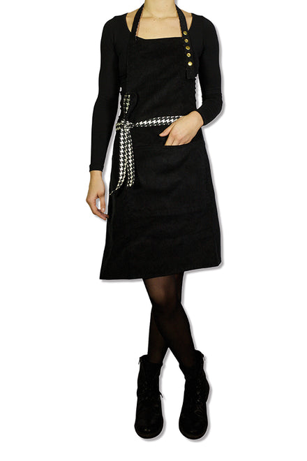 Reversible Paris Fashion Apron Pied de Poule