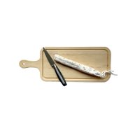 HORECA Dishwasher safe 100% wooden cutting and presentation board - Rectangular - With Handle
