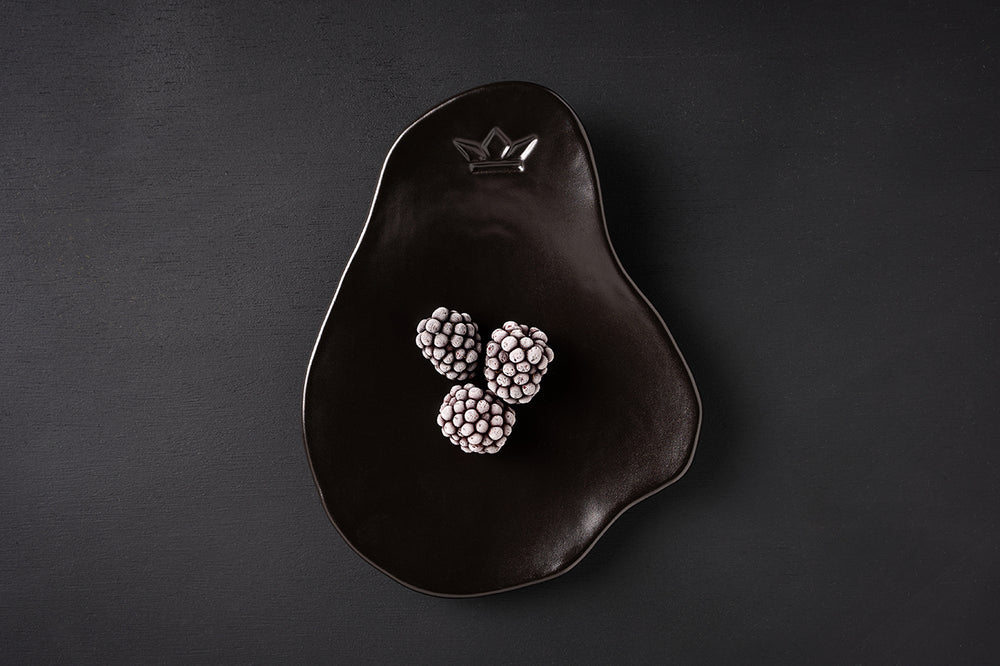 Appetizer Plate/Spoon Rest - per piece - Black Matt