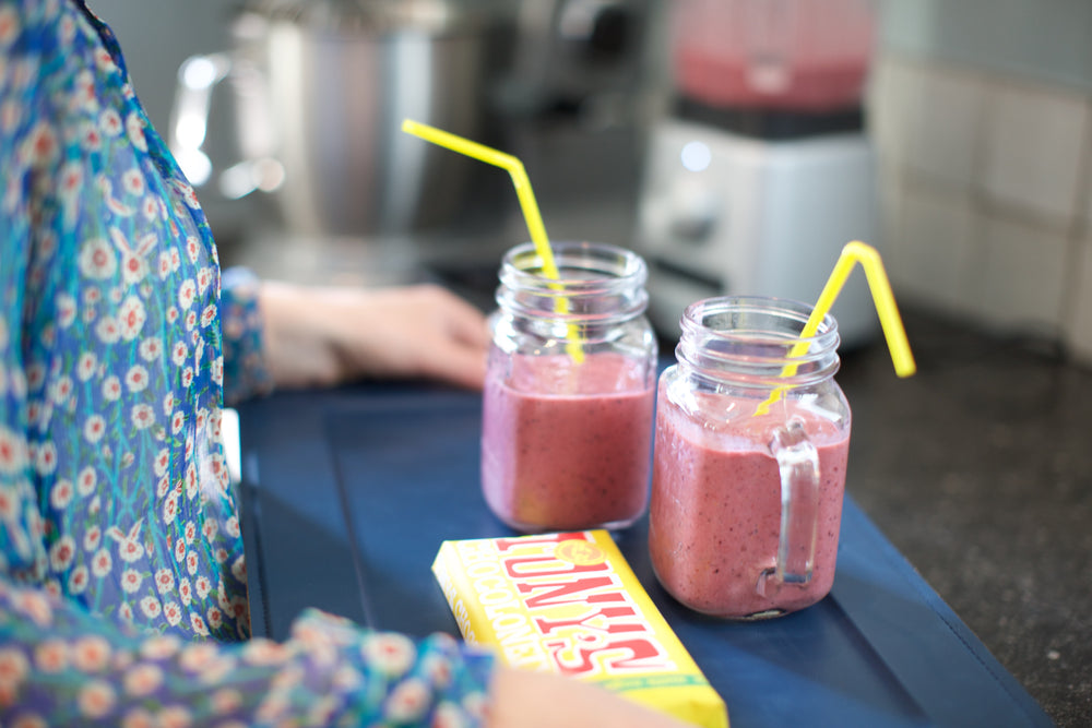 Deinblad | Vierkant - Donkerblauw 34 x 34 cm in leer afgewerkt