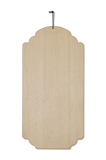 Dutchdeluxes - Handgemaakt - Luxe - Serveer- en snijplank - Ontbijtbord - Maple Esdoorn - Wit beige