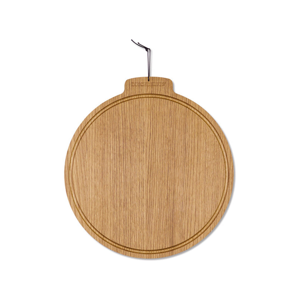 Dutchdeluxes - Handgemaakt - Luxe - Serveerplank - Snijplank - Beukenhout - Rond - Licht bruin