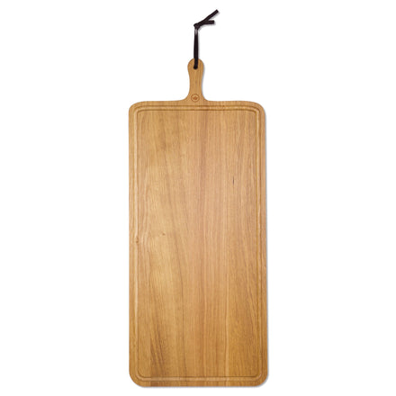 Dutchdeluxes - Luxus - Eichenholz - Rechteckig - Brotbrett - Schneidebrett - Servierbrett - XL - 70x34 cm - Braun