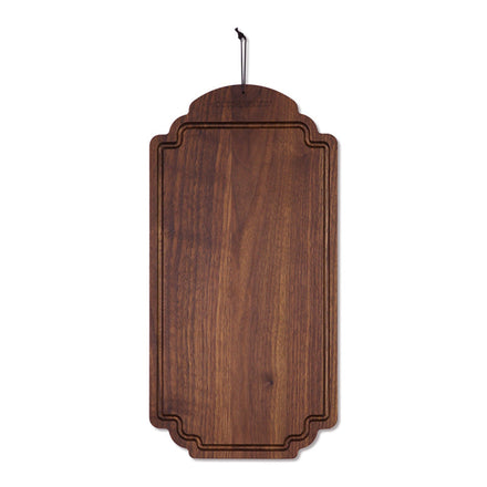 Dutchdeluxes - Luxe - Geoliede walnoot - Ontbijtplank - Serveerplank - Snijplank - 37.5 x 19 cm - Bruin