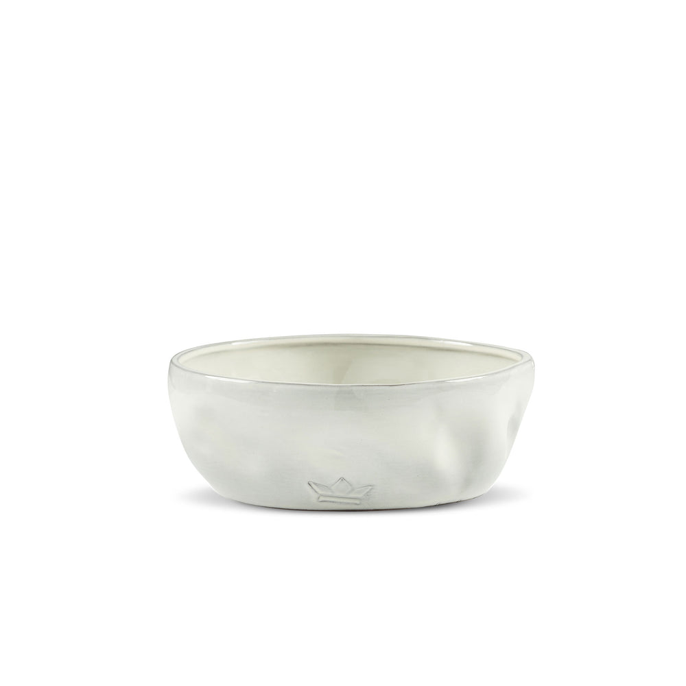 Dented Bowl - Large - set of 2 - White