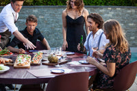 Luxury BBQ dining table setting