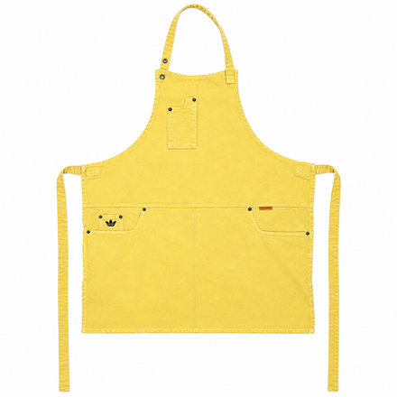 Dutchdeluxes Indigo jeans - Barbecue- of keukenschort - 5 zakken - Geel