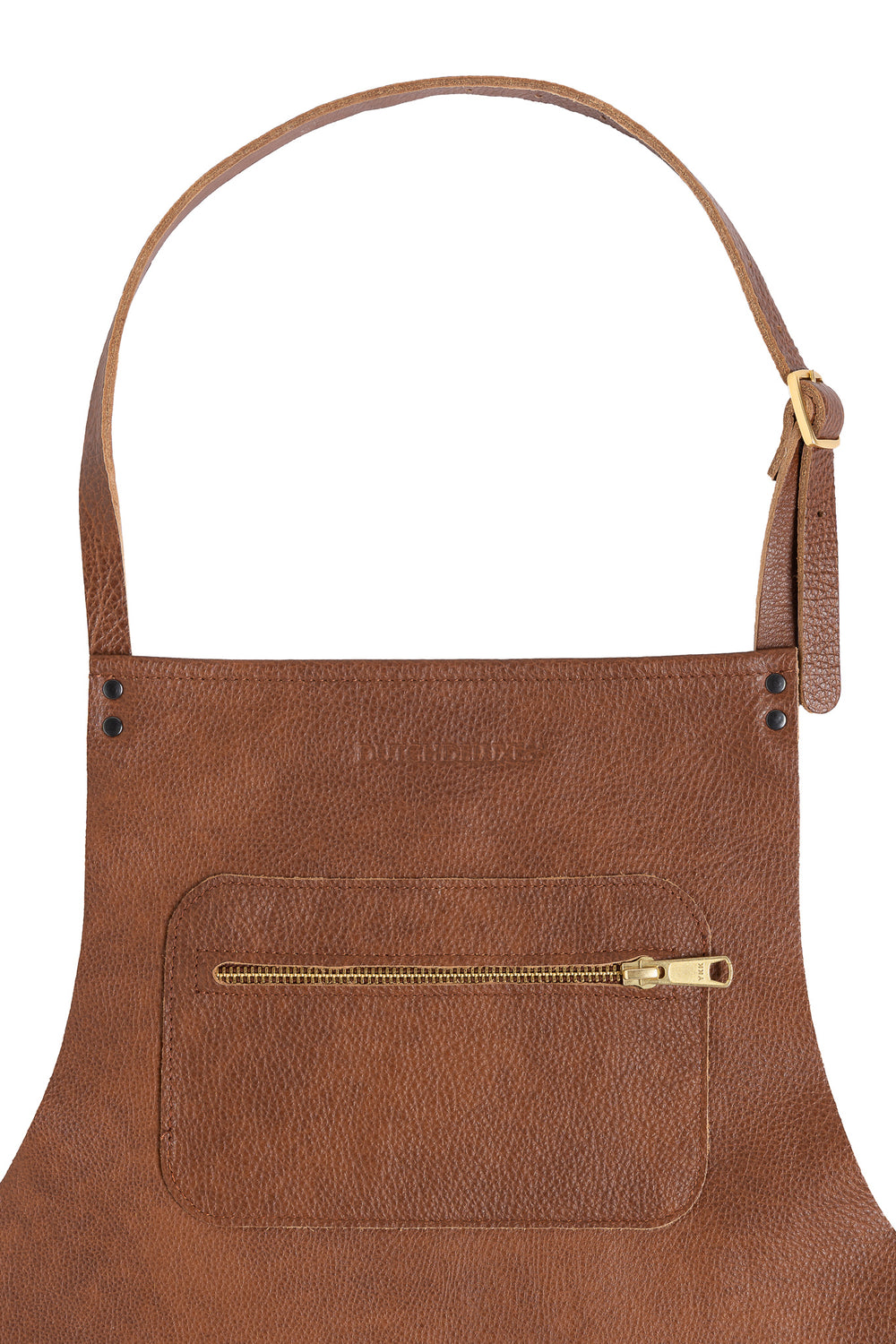 Dutchdeluxes - Luxury - Leather - Handmade - Apron - Kitchen - Barbecue - BBQ - Classic brown