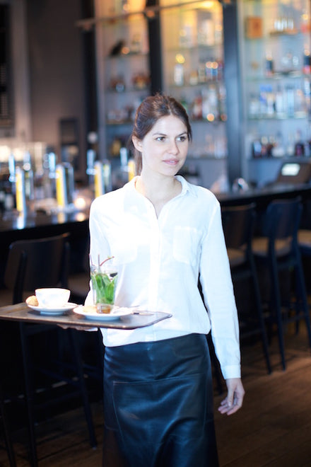 Waist Apron Long | Belt/Buckle - Classic Black