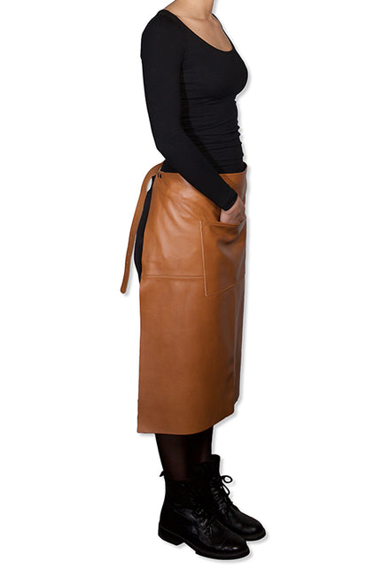 Waist Apron Long | Belt/Buckle - Classic Natural