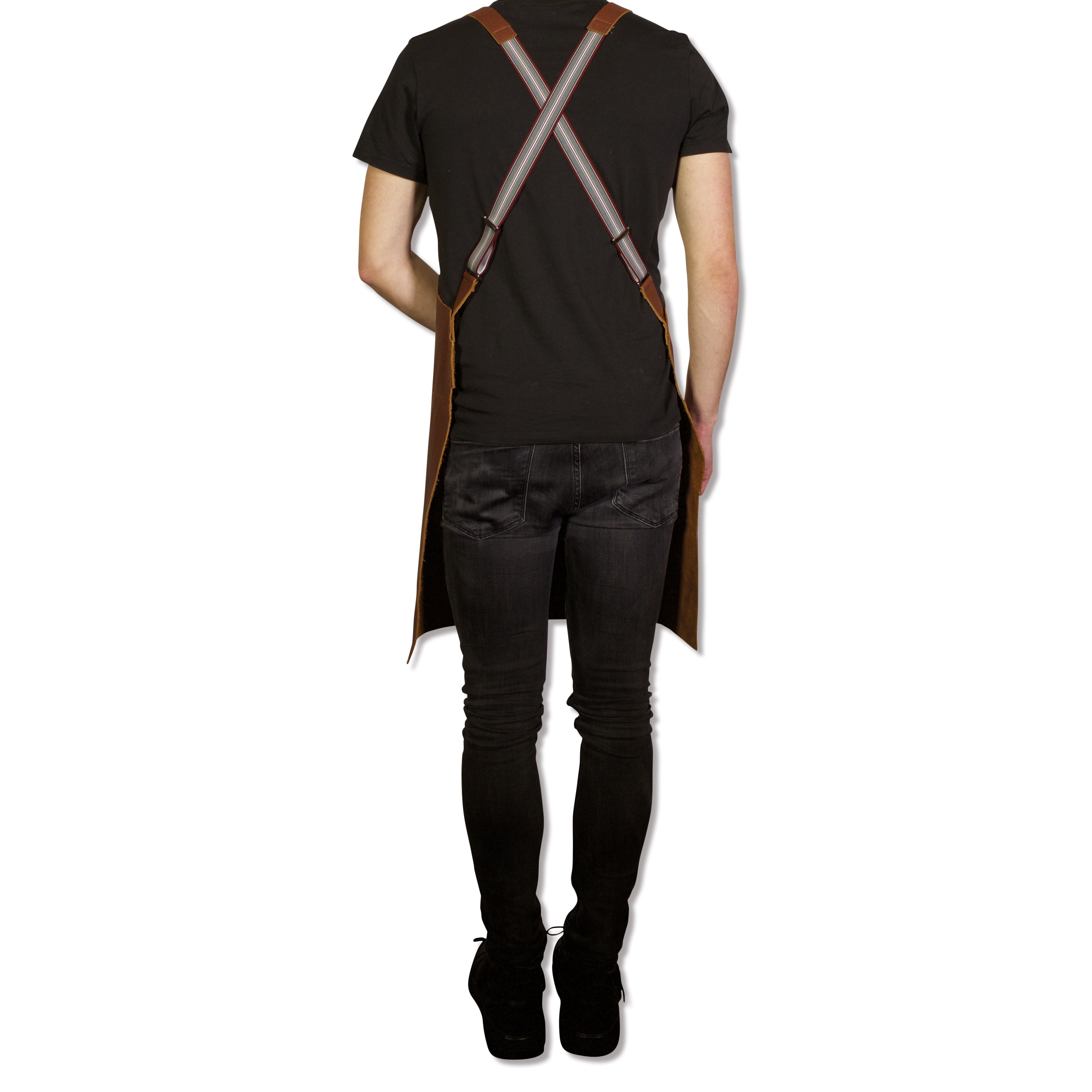 Dutchdeluxes - Amazing BBQ Leather apron with braces - Suspender - Cog