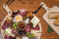 HORECA Spülmaschinenfestes Schneide- und Präsentationsbrett aus 100 % Holz – Rechteckig – Mit Griff